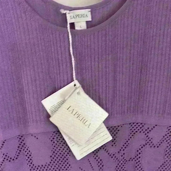 La Perla 1399.00 Waves beach cover up 🏝️ size large stunning new with  tags - Picture 3 of 3